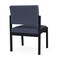 Lesro Lenox Steel Armless Guest Chair, Denim (Blue) Seat, Denim Back, 22.5 W 24.5 L 32 H, No Arms LS1102 - alternate 3